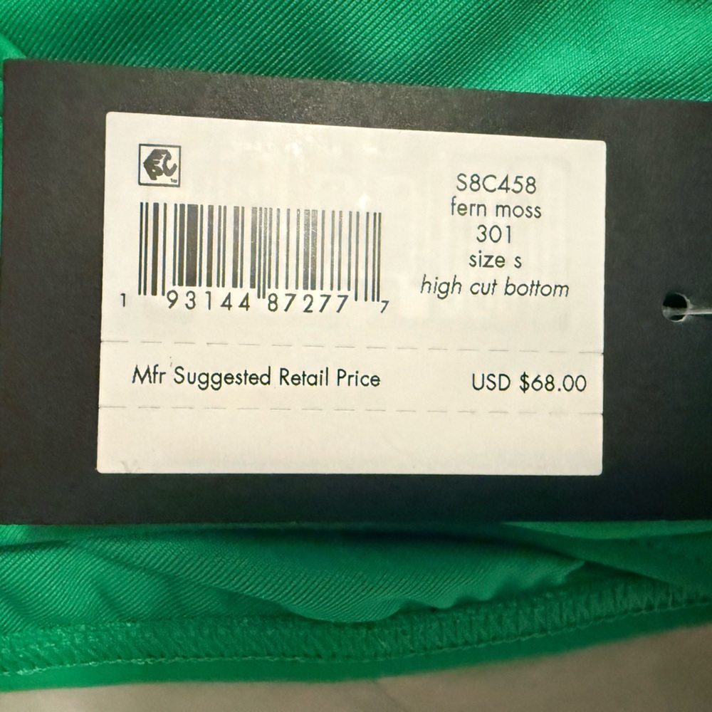 ♠️ Kate Spade Green Shirred Underwire Bikini Size S NWT - Picture 6 of 11
